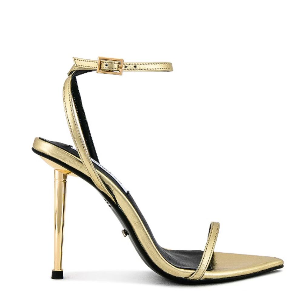 Tony Bianco Myra Sandal Heels Gold Metallic Nappa Leather Size 6 - Picture 11 of 11